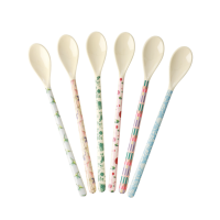 Long Handle Melamine Latte Spoons Lets Summer Print Rice DK